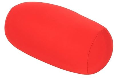 Kissen für den Nacken, Perlenkissen, flexibles Körperkissen, Bohnenkissen, rundes Nackenrollen-Zylinder-Nackenkissen, Microbead Rollenkissen Microbead Rollenkissen Kleines für den Schlaf zu Hause(Rot)