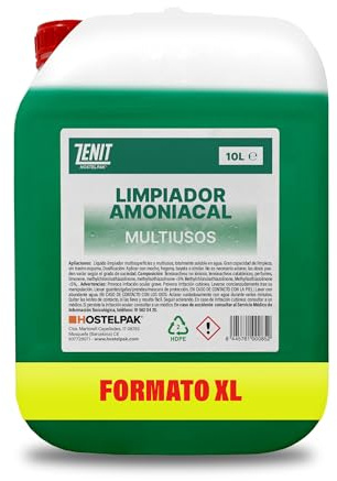 Hostelpak | 10L - Limpiador amoniacal Multiusos profesional, Para todo tipo de superficies, con amoniaco