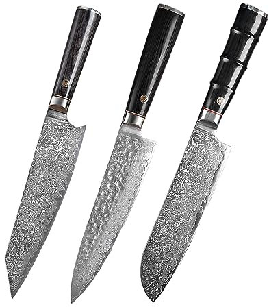 Cuchillos de cocina de Chef de 8 pulgadas, cuchillo japonés de acero de Damasco, cuchillo de pescado, cuchillo de corte