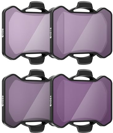 Freewell Standard Day 4Pack ND8, ND16, ND32, ND64 Filters for Avata 2: Enhance Your Aerial Photography