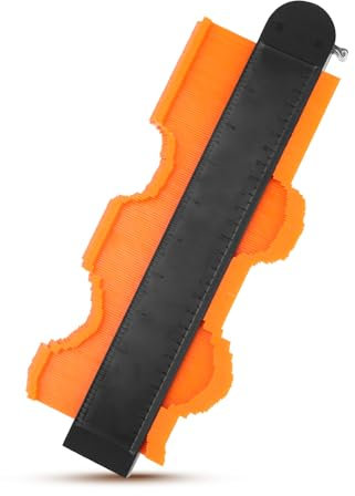 PBUSPU 10 Zoll Konturenlehre mit Feststeller, 25cm Konturenlehre, zum Zuschneiden von Teppich Holzbearbeitungswerkzeuge Laminat Verlegeset