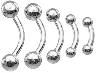 Piersando Banane Piercing Stab Augenbrauen Piercing Banane 14 Karat 585 Echtgold Bananabell Ohr Tragus Helix