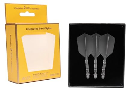 CUESOUL ROST T19 Integrierter Dartschaft und Flight Slim Shape, 3er-Set