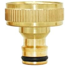 Conector rápido de manguera de latón de 1/2'', 3/4'' y 1'', adaptador de acoplamiento de grifo de cobre de 16 mm y 20 mm, para reparación de tuberías de jardín, accesorios para pistolas de riego (I)
