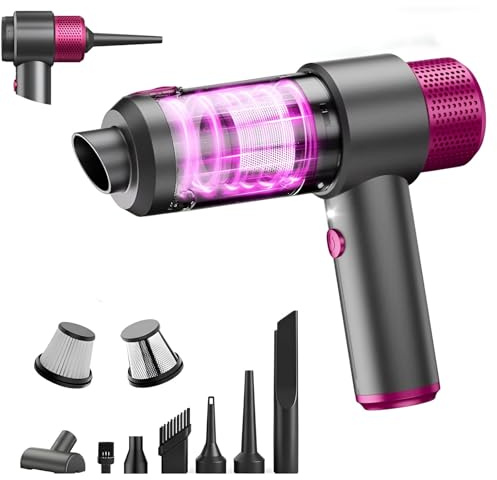 SOONHUA Cordless Handheld Vacuum Cleaner, 15000Pa Powerful Dust Buster Car Vacuum Cleaner, USB Rechargeable Portable Hand Hoover, Wet and Dry for Car,Home, Kitchen,Pet Hair