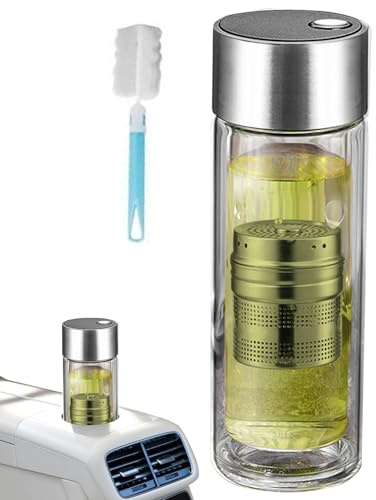 Tea Infuser Water Bottle - 400ml Double Wall Insulated Cup With Filter | Magnetic Cap & High Temperature Resistance | Perfect For Travel, Gym & Office | Brew Bottle