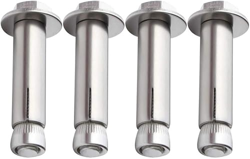 Spreizdübel, Ankerbolzen, 304 Edelstahl-Expansionsankerbolzen mit externer Sechskantmutter, 4er-Pack M12 (80–200) mm(M12*80/4pcs)