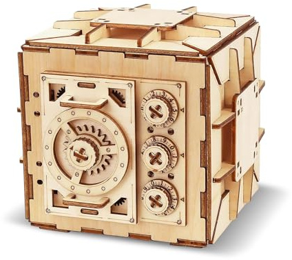 ACESOME 3D Wooden Puzzle Box for adults, Jigsaw Puzzle Games, Homemade Code Box, Reusable Storage Boxes Money Boxe, Birthday Gifts for Men