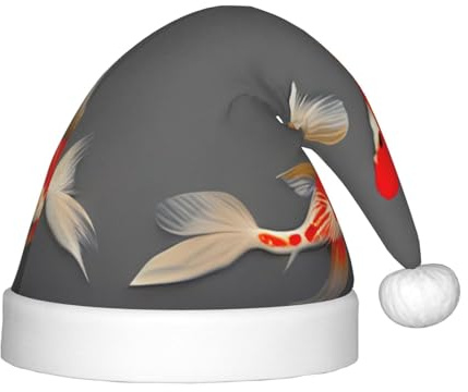 Unkhtt Traditionella Koi-karpor med prickar tryck pojkar flickor jul älva hatt festlig nyår för jul högtid jultomte hattar present
