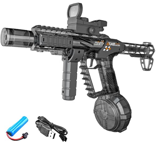 Electric Water Gun with Lights, Electric Water Gun Large Capacity High Powered Squirt, Range 28-32 FT, Summer Water Pistol Toys for Pool Party Beach Outdoor