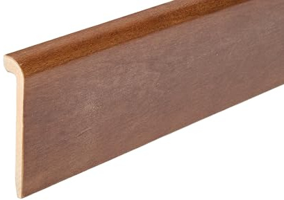 Hobby Legno - Coprimarmo Rivestito In Legno Di Tanganica Tinto Noce Medio mm. 100X20X2400 (Prezzo Per ml. 4, 80)