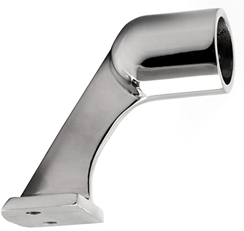 FASTON® Handlaufendstück 60° Feinguss poliert Edelstahl A4 V4A Handläufe Edelstahlrohr Geländer Halterung Bootshandlauf Endstücke Reling