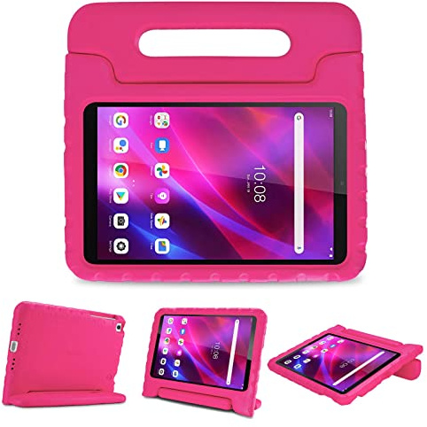 ProCase Kinder Hülle mit Kickstand für 8 Zoll Lenovo Tab M8 (3./2. Gen) HD 2022/2019/ Tab M8 FHD/Lenovo Smart Tab M8 FHD Ultra Leicht Stoßfest Robust Kind Schutzhülle Handgriff Ständer –Magenta