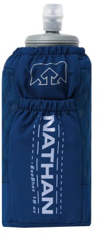 Nathan ExoDraw & ExoShot 2.0 Fläschchen, Handheld Wasserflasche für Marathons, Wandern, Ultra Running & Outdoor Aktivitäten