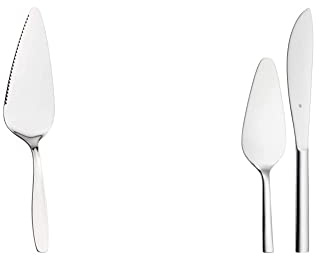 WMF Tortenheber mit Klinge 21 cm, Kuchenheber zum Schneiden & Nuova Obst-/ Kuchenbesteck Set 2-teilig, Tortenmesser, Tortenheber, Cromargan Edelstahl poliert, spülmaschinengeeignet