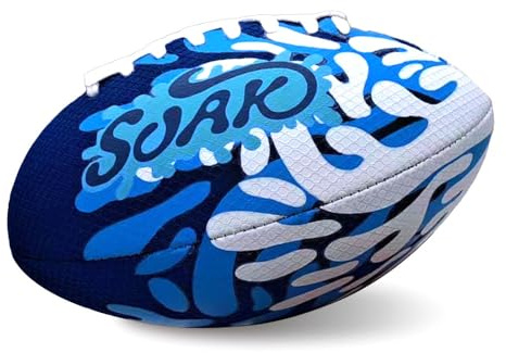 SOAK 9-Inch Water Football – Waterproof Foam Ball for Pool, Beach & Lake Games, Kids Ages and Adults, Outdoor Family Toy