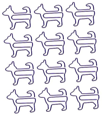 Parliky 12stücke Kreative Hund Büroklammern Stilvolle Papierclips Für Bürobedarf Lesezeichen Und Scrapbooking Für Hundeliebhaber Und Studenten