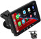 Portable Car Stereo, Wireless Apple Carplay & Android Auto, 1080P HD Touch Screen Radio with BT 5.0, Mirror Link Support Truck & RV Dash Mount (7 Inch + Camera)