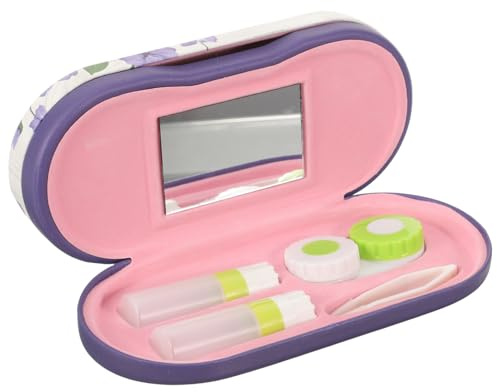 Healeved Kontaktlinsen Etui Brillenetui Hartschale Aufbewahrungsbox für Brillen Reiseetui für Sonnenbrillen und Kontaktlinsen Tragbares Brillenkoffer
