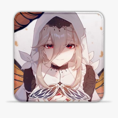 Houkai Gakuen Aponia (25 x 25) CM 9.84 (in) Tappetino per mouse in tessuto, tappetino per mouse, gioco base in silicone antiscivolo, compatibile con mouse laser e ottici