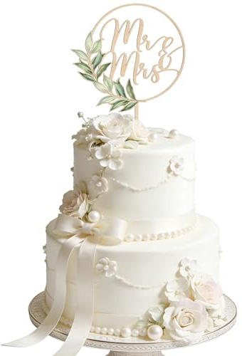 Mr Mrs Cake Topper, Decoración Pastel Boda, Novios para Tarta de Boda, Decoracion para Tarta de Matrimonio, Aniversario, Compromiso, Propuesta de Matrimonio (A)