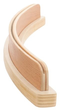 jojofuny Spielkartenhalter Gebogen Holz 35cm Kartenablage für Zauberkarten und Brettspielzubehör