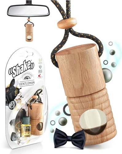 SHAKE Auto Duft (2 x 4,5ml) • Natürlicher Lufterfrischer Auto • Parfüm Aufhänger mit ätherischen Ölen • Diffuser Auto Innenraum • Air Refresher: SPECIAL EDITION Gentleman
