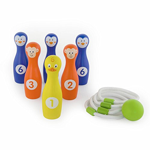 VIGAtoys Eitech GmbH 50665 Viga Toys-Ringwurf-und Bowlingspiel