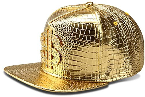 Hip Hop Hat,Flat-Brimmed Hat,Rock Cap,Adjustable Snapback Hat for Men and Women