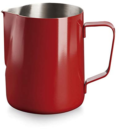 Lacor - Lechera en Acero Inoxidable 18/10, Rojo