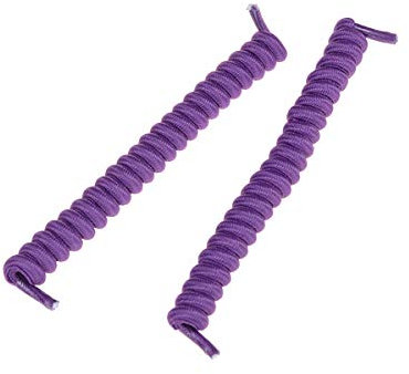 TikTako 1Pair Curly Elastic Shoelaces Sports Wohnung Schnürsenkel, Lila