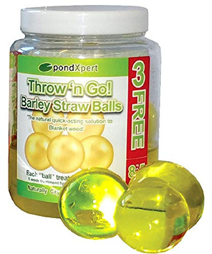 PondXpert Throw n Go Barley Gel Balls 8 Pack Straw Extract