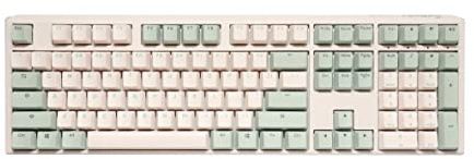Ducky One 3 Matcha Mechanical Gaming Keyboard, Cherry MX Silent Red | Mechanical gaming keyboard with doubleshot PBT keycaps