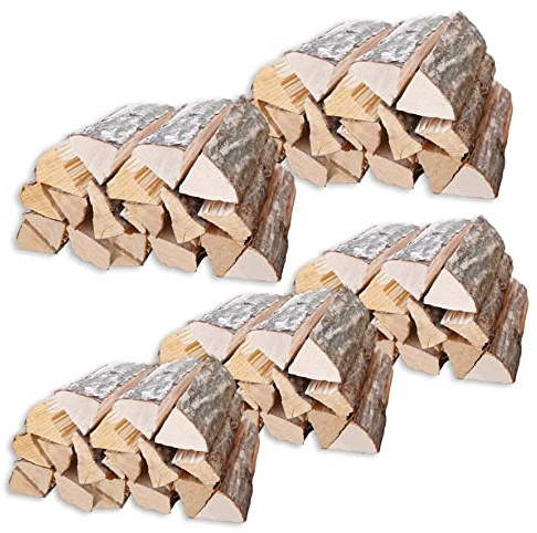 Bois de chauffage en hêtre pour cheminée, four à pizza, barbecue, bol à feu - séché à l'air libre, prêt à l'utilisation, haute valeur calorifique, peu de suie. Longueur des bûches : environ 25 cm et 8