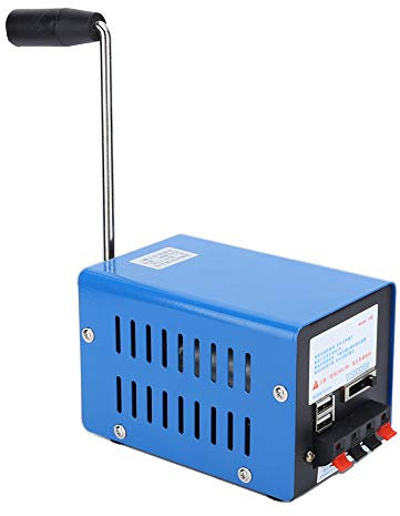 Septpenta Generatore Portatile,Grande Generatore di Energia,con Tipo di Interfaccia Multipla,Ricarica Del Telefono/Computer USB,Generatore Manuale Multifunzione a Manovella per Il Turismo,Emergenza