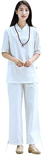 Vier-Jahreszeiten-Tai-Chi-Uniform-Set, Kampfsport-Anzug, Damen-Tai-Chi-Uniform, Baumwolle, Zen-Meditationsanzug, chinesische Kung-Fu-Kleidung, Yoga-Kleidung mit halben Ärmeln,