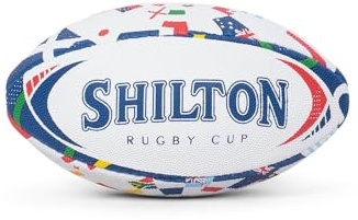 Shilton Ballon T1 Rugby Nations Homme Unique/Blanc