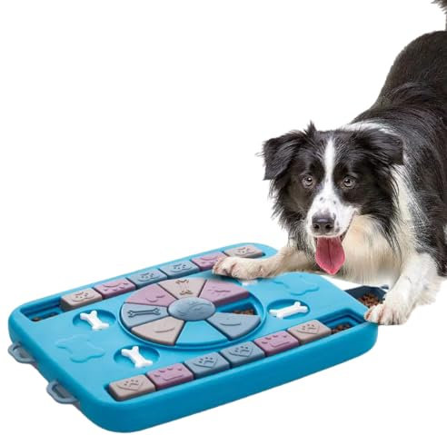 ZAXER - Interaktives Hundespielzeug - Hundepuzzle - Futterverzögerer - rutschfest - Spielzeug für kleine, mittelgroße und große Hunde - Katzen - 3 Schwierigkeitsstufen