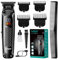 VGR 972 Haarschneider Professionelle Haarschneidemaschine, LED-Anzeige Schnur & Kordel Barbier Trimmer für Männer, wiederaufladbare elektrische Haarschneideset & Grooming Kit