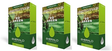 Emerald GO GREEN TurfInnovation, Concime per Prato Starter per nuove Semine e Trasemine,rilascio programmato per nutrizione costante,2kg (80mq) (1)