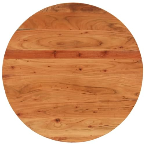 vidaXL Tischplatte Ø70x2,5 cm Rund Massivholz Akazie