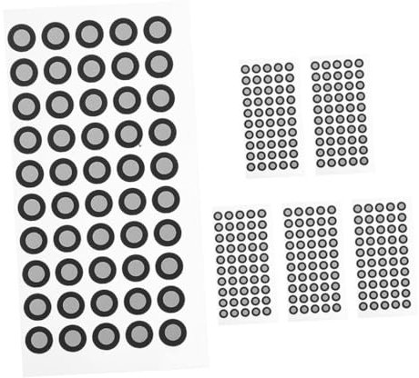 Gatuida 6 Sheets Scanner Reflective Film Stickers Nail Sticker Scanning Marking Sticker Reflective Film Reference Points Reference Marker Point Reflective Marker Point Handheld The Pet 3d