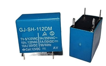 PSPASPFZ GJ-SH-105DM GJ-SH-112DM GJ-SH-124DM Elektromagnetisches Leistungsrelais 4Pins 1St (Size : GJ-SH-105DM)