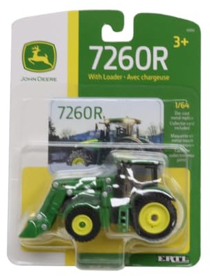 John Deere 1/64 7260R Traktor mit Lader, Spielzeug - LP84533