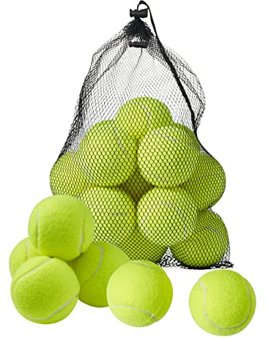 Bramble 30 Tennisbälle für Kinder - Tennisball Hund für Training, Freizeit, Sandplatz - mit Tragetasche