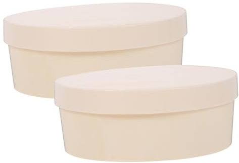 NUOBESTY 2stücke Holzkiste Runde Kleine Aufbewahrungsbox Brotbacketui Verpackungsbox Holz Behälter Für Zuhause Küche Geschenke Diy