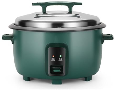 Olla arrocera Olla arrocera Comercial Grande, Gran Capacidad de 8-45 L, Olla arrocera de un Toque y vaporizador de Alimentos, con Mantenimiento automático del Calor for 8~65 Personas(8L-1300W)