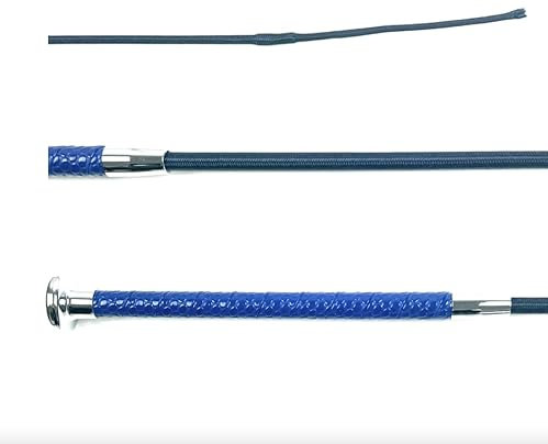 JA Horse Pebble Dressurgerte Dressurpeitsche Reitgerte Dressur Reiten Gerten mit Steinmuster-Griff (Blau, 110 cm)