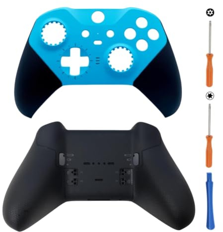 Hzxkqmil Couvercle Avant Coque Arrière pour Xbox One Manette Elite Series 2 | Coque Supérieure Personnalisée Boîtier Inférieure de Remplacement Plaques de Couverture Accessoires pour Xbox Elite Series 2
