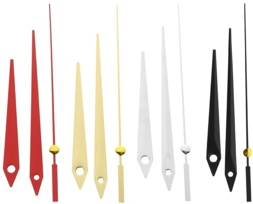 OSALADI Wanduhr Uhrzeiger Ersatz Kit 6.14 Zoll Metall DIY Uhrwerk Zubehör Für Präzise Zeitanzeige Küchen Haushalt Wohnzimmer Bastelprojekte